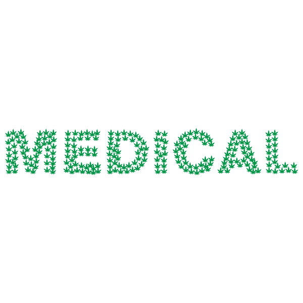 Medical cannabis typography