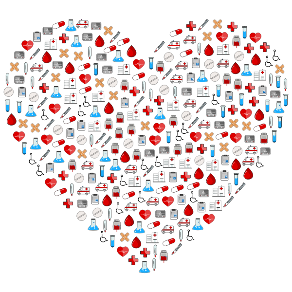 clipart hearts medical