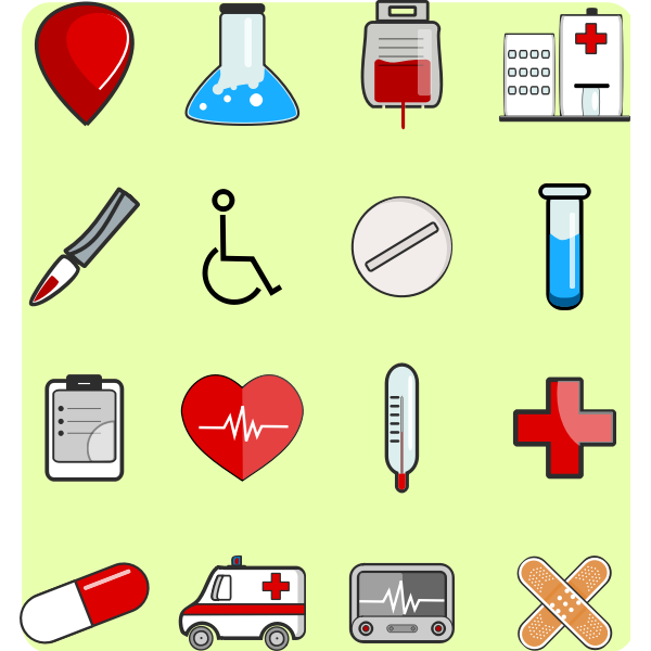 Medical icons package