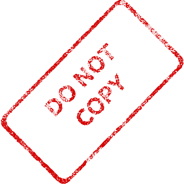 Do Not Copy Stamp Vector