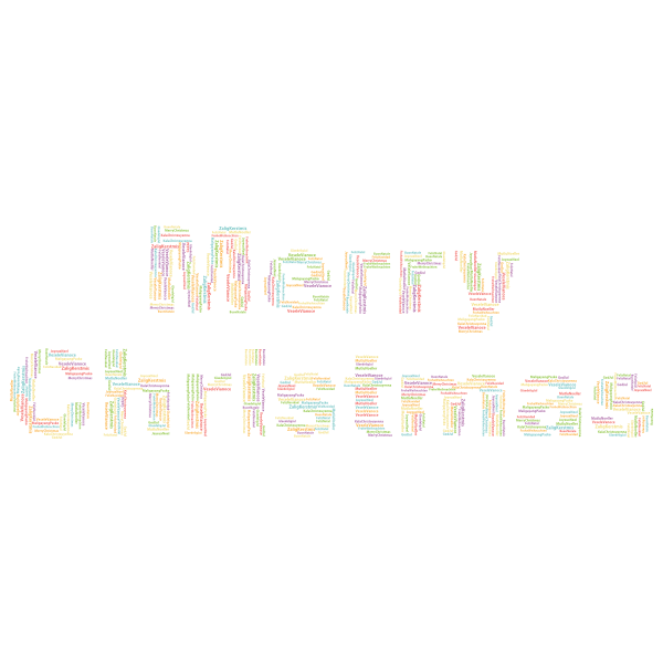Merry Christmas Word Cloud No Background