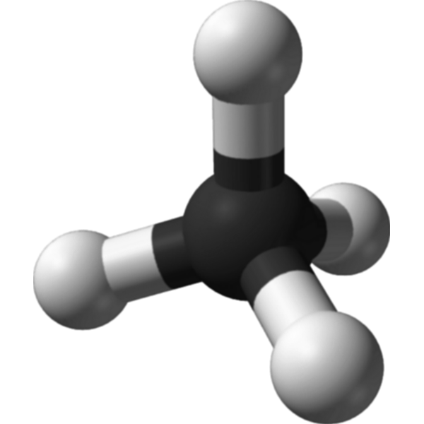 Methane molecule 3D