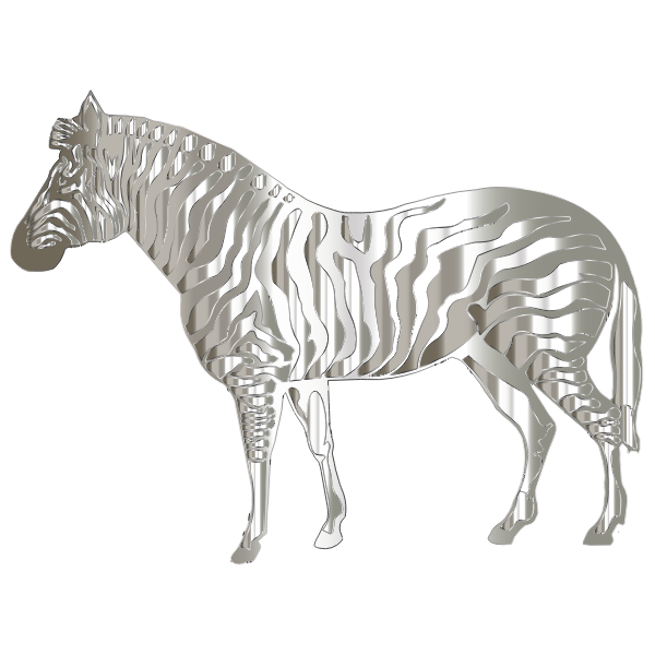 Zebra chrome texture