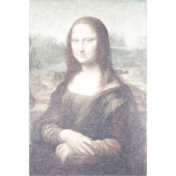 Mona Lisa Stippled