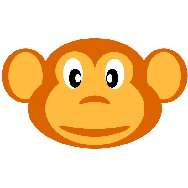 Yellow monkey | Free SVG