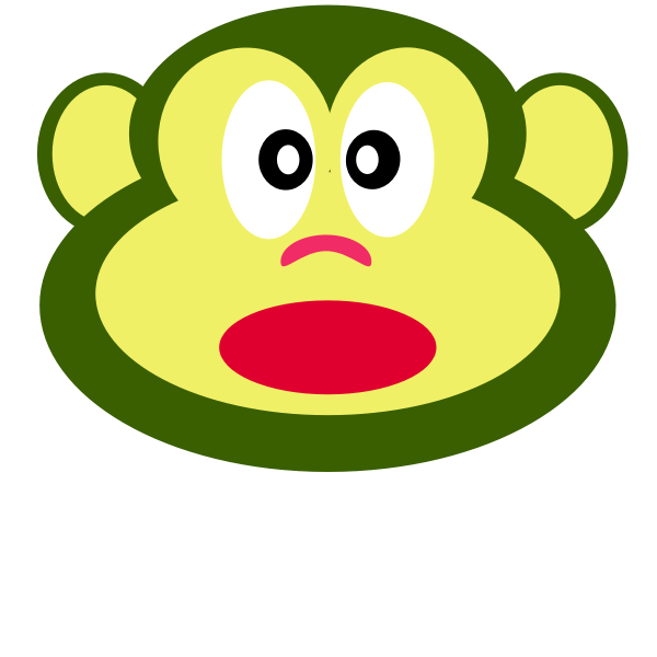 Monkey Face 2015082703 | Free SVG