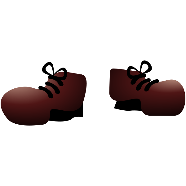Vector image of monster shoes