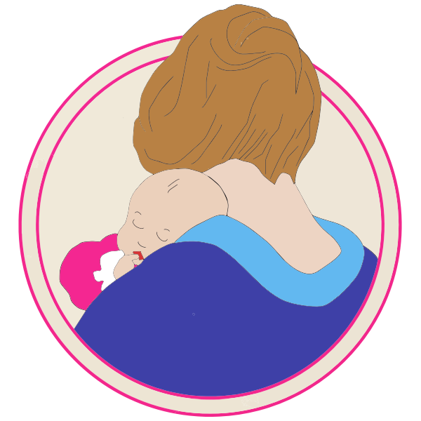 Mother holding a baby | Free SVG