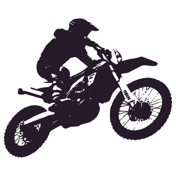 dirt bike trick silhouette