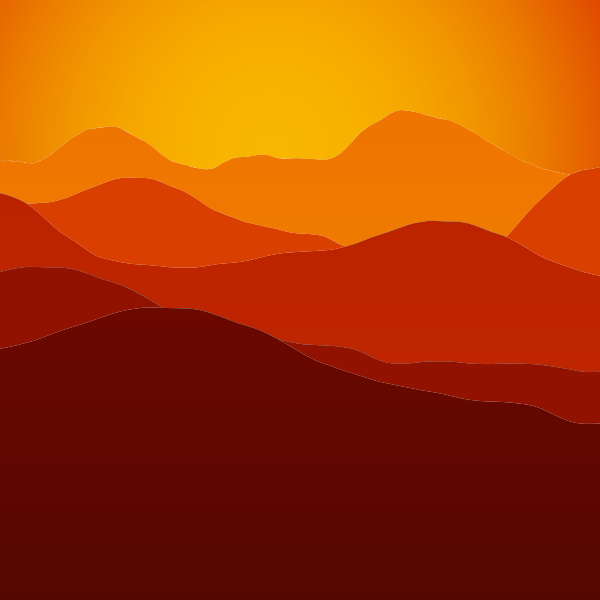 Mountains sunset | Free SVG