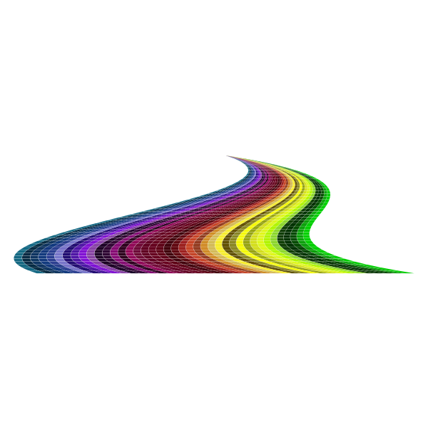 Multi colored brick road vector image