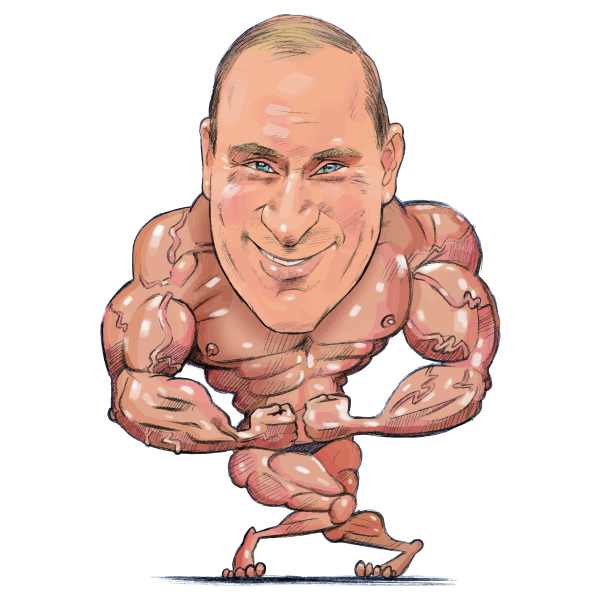 Muscular Putin | Free SVG