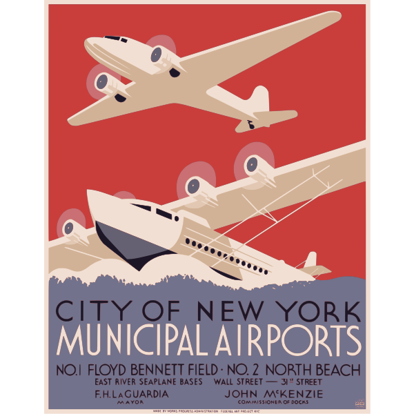 Municipal airports poster