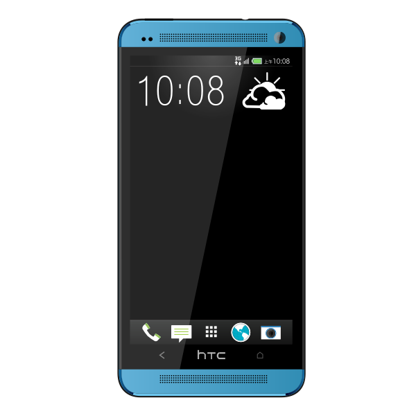 New hTC one blue