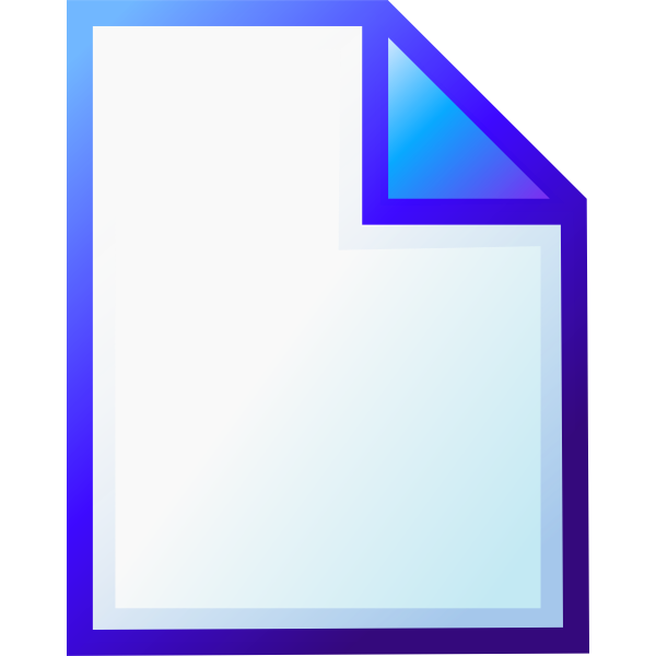 New document icon vector drawing