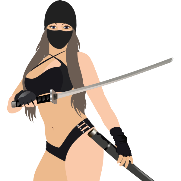 Download Ninja girl | Free SVG