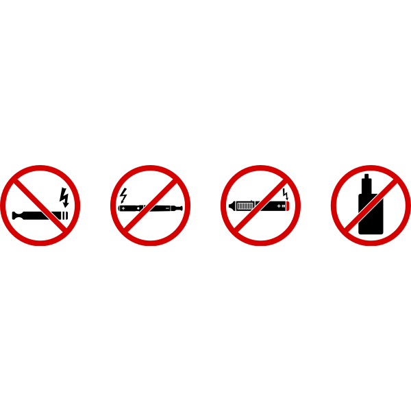 No vaping sign by Rones