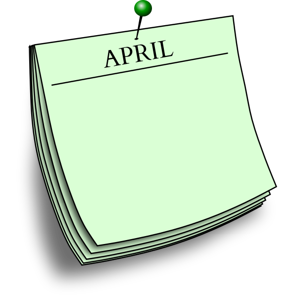 Monthly note - April