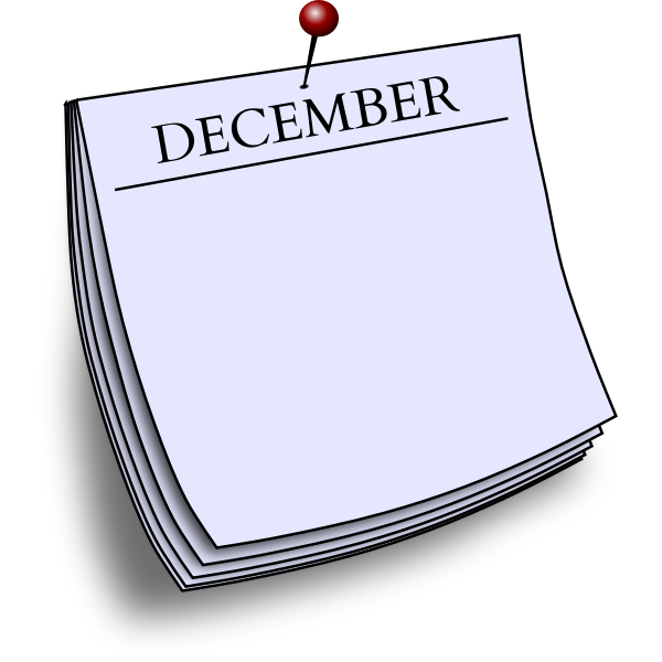 Monthly note - December
