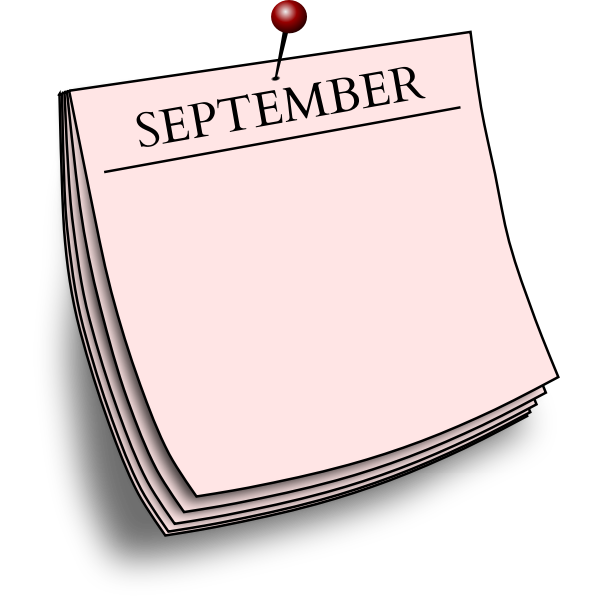 Monthly note - September