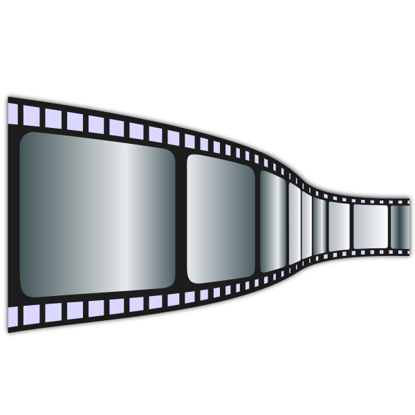 Vector clip art of movie tape