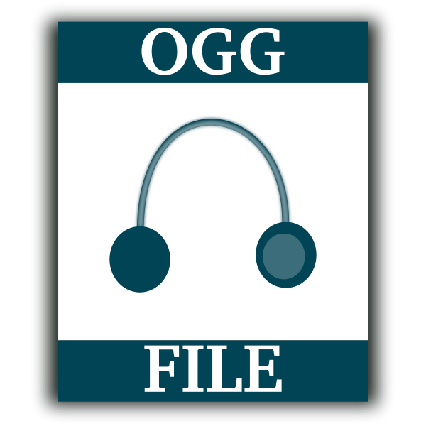 OGG file web vector icon