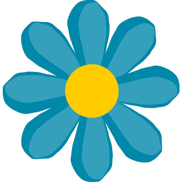 Blue flower | Free SVG