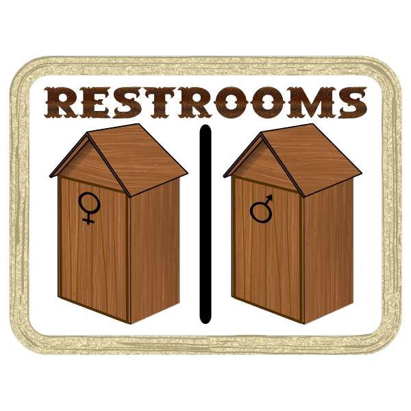 Old restrooms image