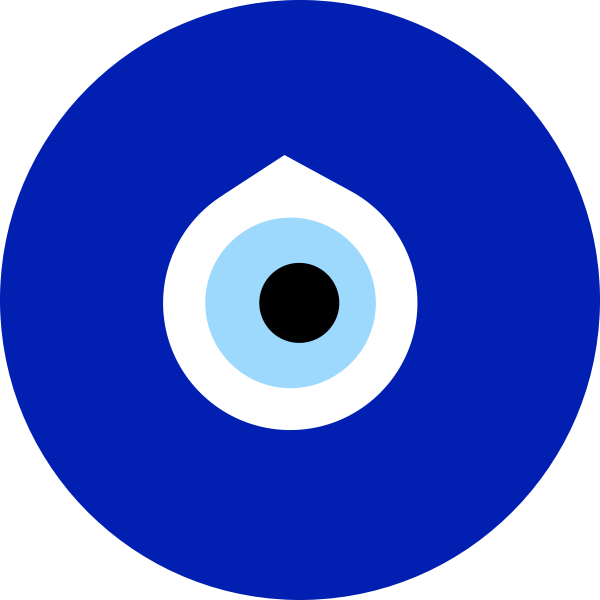 Greek eye in blue color