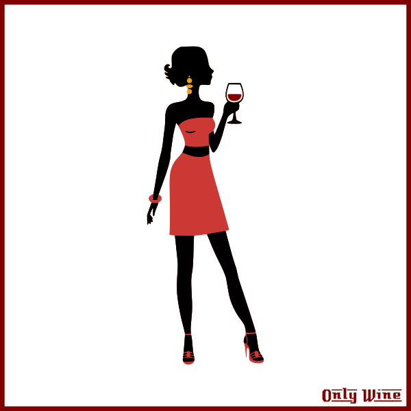 OnlyWine  girl red dress