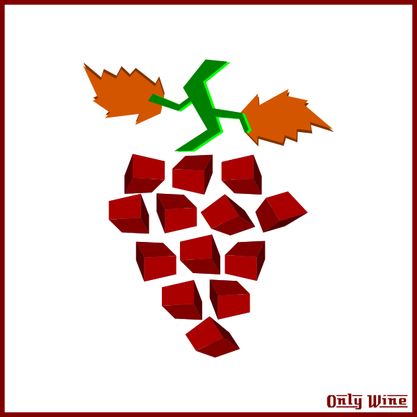Abstract grapes symbol