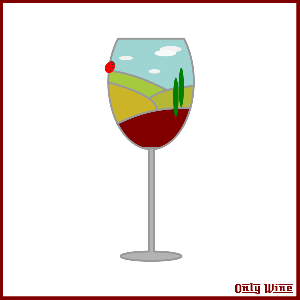 Tall wine glass image