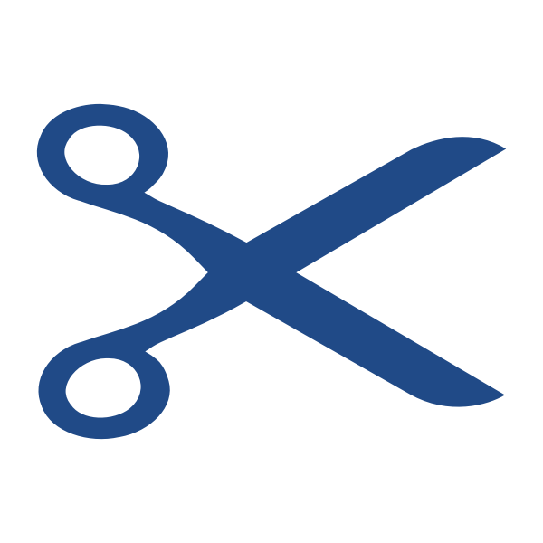 Openclipart Scissors Logo in Blue