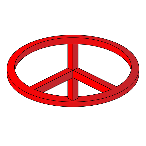 Urban Peace Sign Sketch Square Car Magnet | CafePress