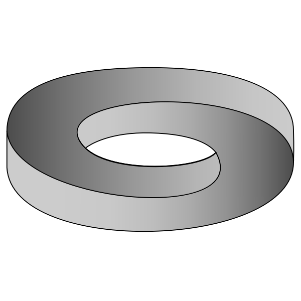 Silver wedding ring vector clip art