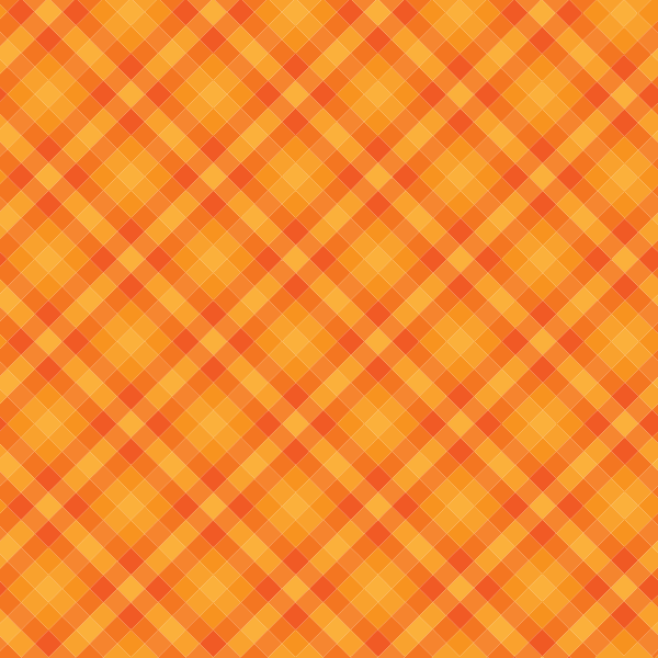 Orange Gingham Checkered Background