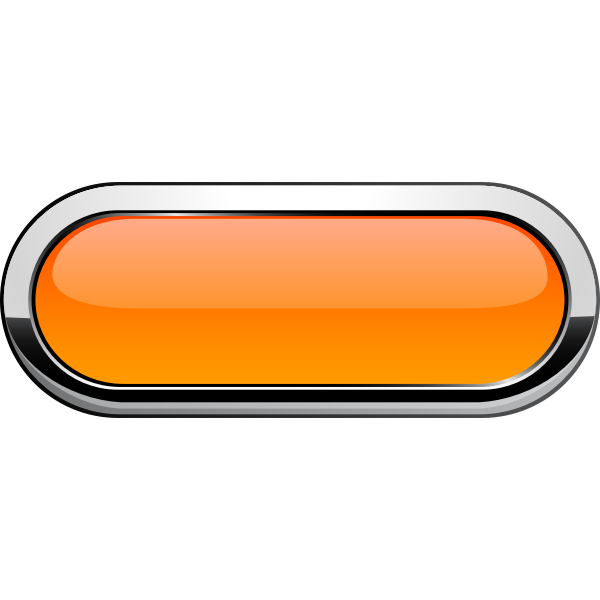 Thick grayscale border orange button vector illustration