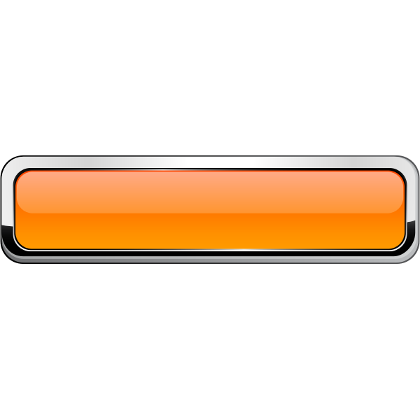 Thick grayscale square border orange button vector drawing