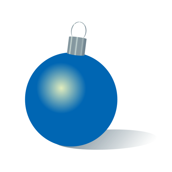 Christmas bauble blue color