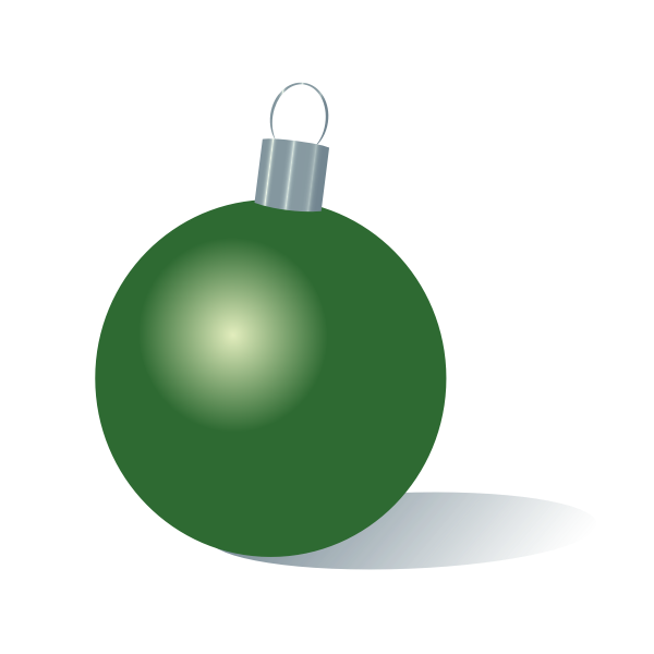 Christmas bauble green color