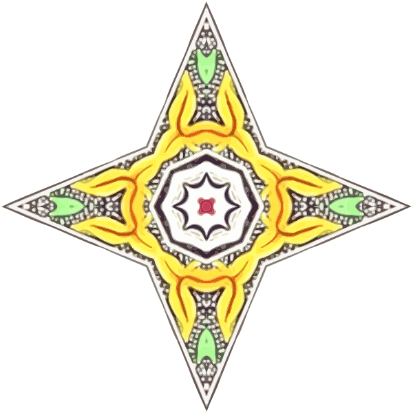 Ornamental star illustration