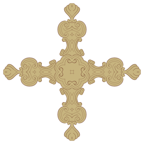Ornate Frame 24 Derived Cross