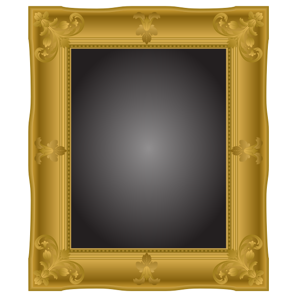 Ornate 4 corner Frame R | Free SVG