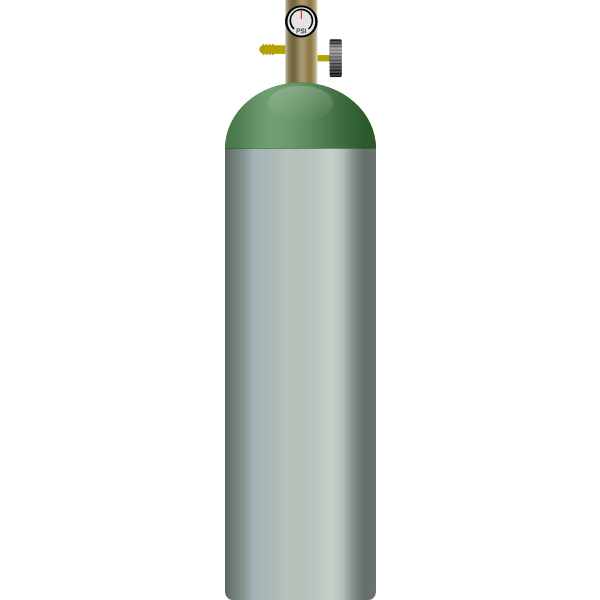 Oxygen tank vector graphics