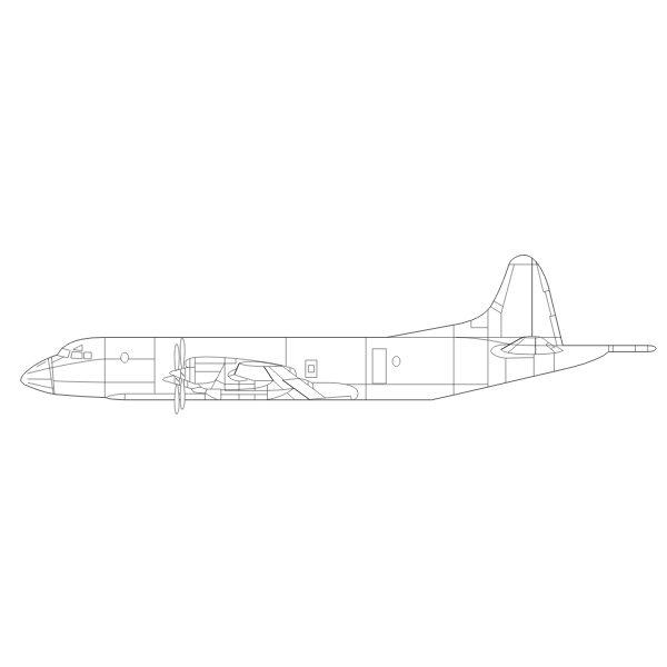 Lockheed P-3 Orion aircraft illustration