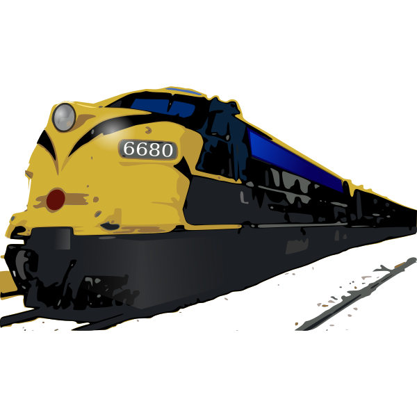 Train vector clip art graphics