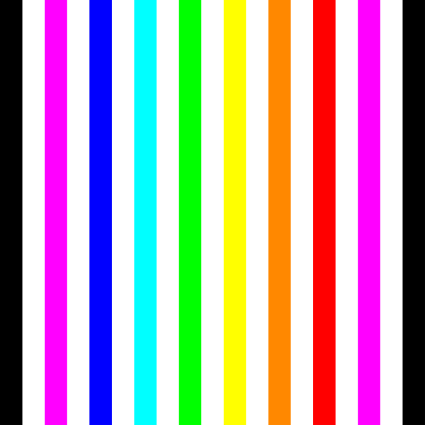 Pattern rainbow stripes frameless