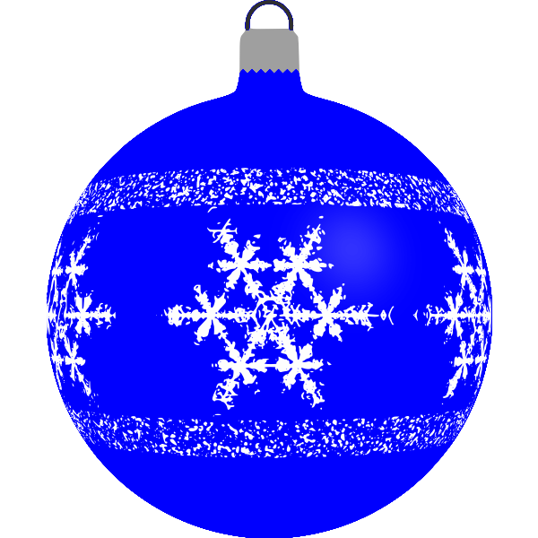 Blue Christmas tree ball