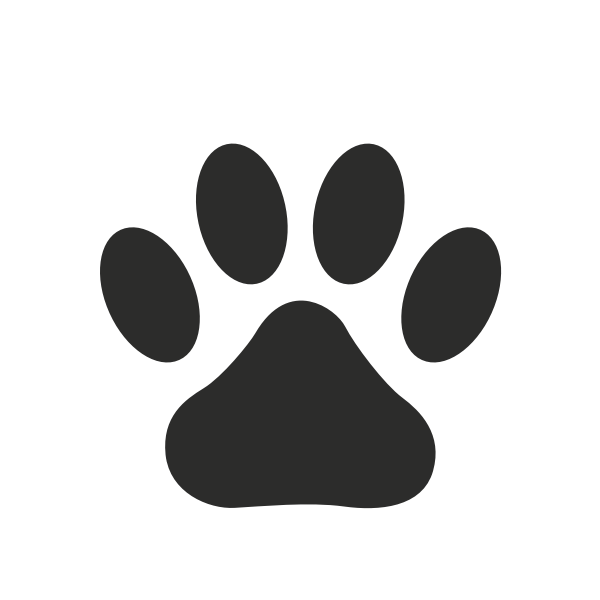 Dog Paw Print Cut Files Animal Paw Print Vector Files Dog Paw Clip Art