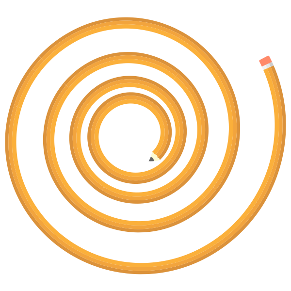 Pencil spiral